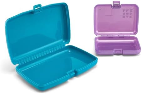 Caboodles Care Pack + Lil Bit Set, Purple and Dark Teal, Travel Organizers for Makeup Snap-Tight Latch for Mess-Free Travel, Compact Size - Image 2