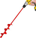 Auger Drill Bit for Planting 1.6"x16.5" Garden Spiral Drill Bit,Heavy-Duty Bulb Auger, Post Hole Digger for 3/8” Hex Driver Drill Solid Shaft by SORANGEUN