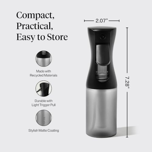 Kitsch Continuous Spray Bottle for Hair – Black, 150ml - Image 4