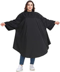 Professional Barber & Salon Cape with Sleeves | Large Hair & Water Repellent Cutting Cape with Adjustable Snaps by PERFEHAIR