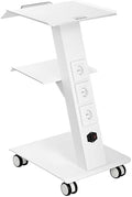 VEVOR Rolling Esthetician Cart, 3 Built-in US Sockets, Metal Utility Cart by VEVOR