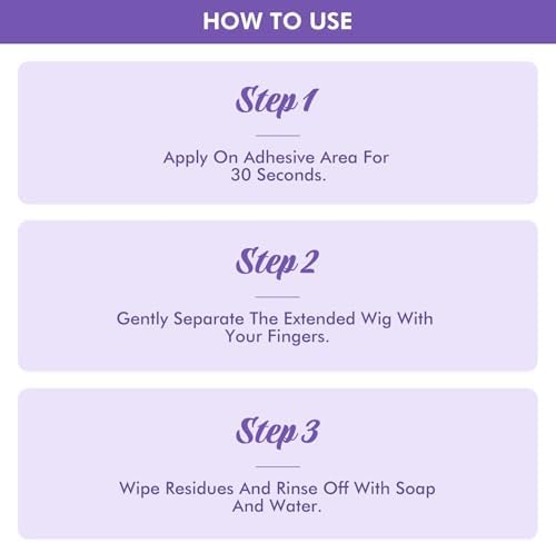 Dolahair Lace Glue Remover for Lace Wigs, Tape-in Extensions Remover, Double-Sided Extension Tape Remover - Image 6