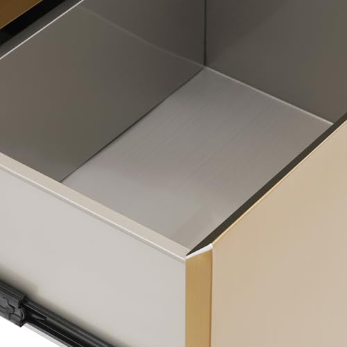 Stainless Steel Beauty Salon Storage Cabinet, 3-Drawer Rolling Styling Station Compact Beauty Salon Organizer Cabinet Portable Mobile Beauty Trolley with Hair Dryer Holder for Barbershop Spa Tattoo - Image 2