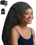 Boloye Hair Dryer Bonnet Attachment – 28.5" XL Hooded Dryer Cap for Faster Drying & Deep Conditioning, Extra-Large Space Fits Thick, Curly Hair & Styling Tools (Black, Extra Large) by Boloye