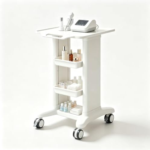 Mobile Rolling Medical Trolley Cart with Drawers & 4 Silent Wheels by CXWAWSZ