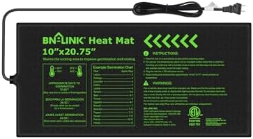 BN-LINK 10" x 20.75" Seedling Heat Mat for Seed Starting Plants Germination by BN-LINK