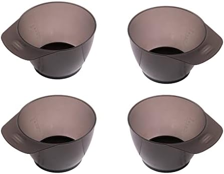 GSHLLO 4 PCS Plastic Hair Color Mixing Tint Bowls - Hair Dye Tinting Tools for Salon Hairdressing by GSHLLO