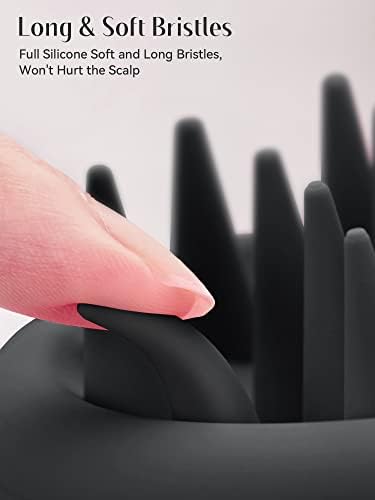 HEETA Silicone Scalp Massager Hair Scrubber Shampoo Brush for Hair Growth - Image 2