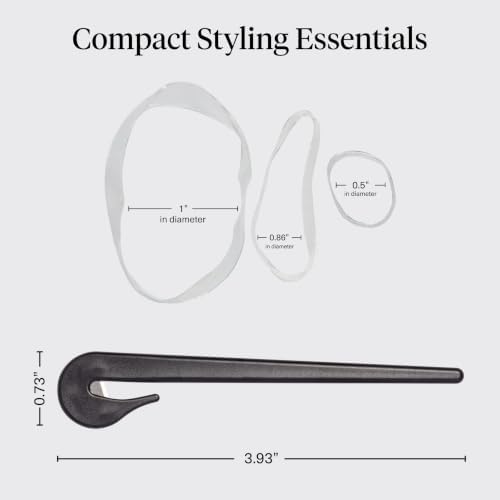 Kitsch Clear Hair Rubber Bands & Black Hair Tie Cutter Tool Set - 200 pcs - Image 5