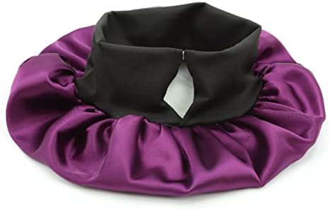 Kids Satin Bonnet Double Layer Wide Elastic Band Sleep Cap - Image 4
