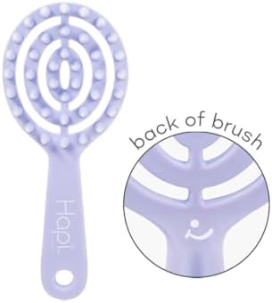 Cricket Hapi So Clean Scalp Massager Brush – Silicone Scrubber & Exfoliator for Hair & Scalp Care, 38 Firm Tapered Teeth, Shampoo Brush for Shower & Salon - Light Purple - Image 4
