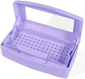 YoleShy Nail Tool Cleaning Box Purple Plastic Clean Container for Tweezers by YoleShy
