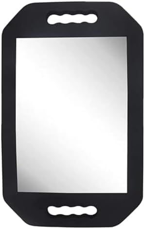 Double Handle Mirror - Large Hand Held Mirror(16.14" x 9.84") Barber Mirrors Handheld,Salon Hand Mirrors with Handle,Barbershop Hair Salon Equipment Hairstylist and Barber Accessories by Mpowtech