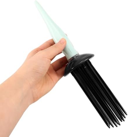 Green Plastic Curling Comb Hair Volume Tool for Defined Curls and Styling - Image 4