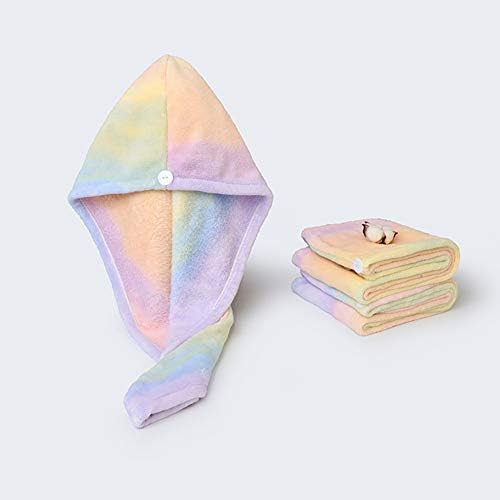 Microfiber Hair Drying Wrap Towel for Women Turban Fast Dry Multicolored - Image 4