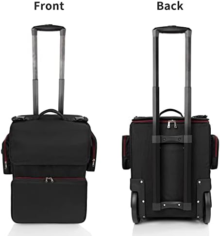 OCHEAL Large Makeup Train Case with 4 Travel Makeup Bags Set, Cosmetic Case for Hairstylist, Hairdresser Storage Bag with Detachable Pouch, Heat Insulation and Anti-Scalding Full Layer - Image 5