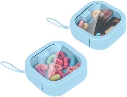 Hair Tie Organizer, Small Portable Hair Accessories Storage Can Be Stackable or Hung on the Wall, Small Items Holder for Jewelry Hair Stuff Hair Clip Cotton Swab by Chfory