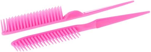 CocoBlack Naturals 3 Row Styling Comb For Detangling, Defining And Separating Curls (Pink) - Image 4