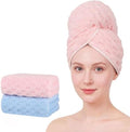 Super Soft Microfiber Hair Towels 2-Pack Lage Size (24x42 inch) for Girls by BEELVTIFL