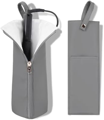 Holder & Mat for Curling Iron Flat Iron, Heat Resistant Hot Hair Tool Travel Bag Case by Unknown