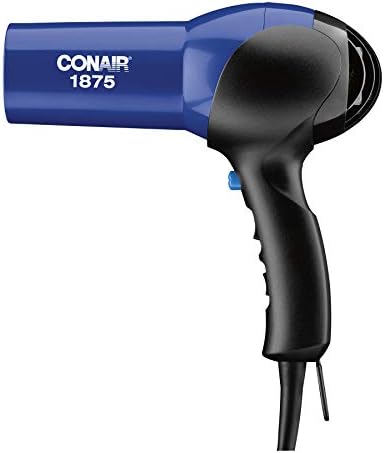 Conair Turbo 1875W Hair Dryer,Ionic Blow Dryer,Diffuser Hair-Dryer for Frizz F-ree Curls&Waves,Fast-Dry-Hair Dryers for Women,Hair-Dryer with Diffuser,Hair-Diffuser&Concentrator,Blue/Black,(Pack of 4) - Image 2