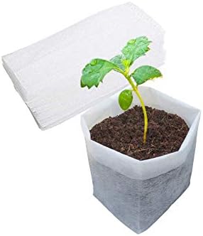 Belit 50 Pcs Non-Woven Plant Nursery Bags, Seedling Pots Container for Vegetable, Flower, Starting saplings, Plant Grow (11.6"x11.2") by Belit
