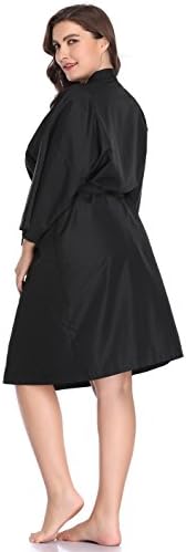 PERFEHAIR Salon Robes Smock for Clients, Hair Salon Client Gown Cape, Black - Image 4