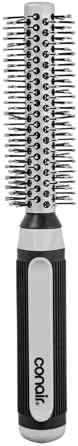 Conair Round Brush, Grip & Style, Metal, Nylon Bristle, Grey by conair