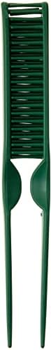 CocoBlack Naturals 3 Row Styling Comb For Detangling, Defining And Separating Curls (Green) - Image 2