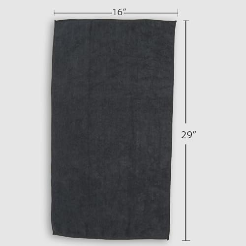 Fromm Softees Microfiber Salon Hair Towels, Fast-Drying, 10-Pack, Black - Image 5
