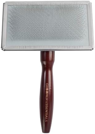 Groomer Essentials Soft Slicker Brush, Large for Thick Coats & Doodles by GroomerEssentials