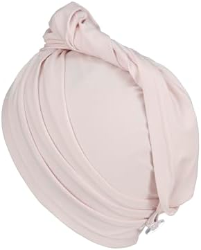 T-Shirt Hair Plopping Towel for All Textures - Cotton Blend Water Absorption Turban with Secure Button - Moisture Gentle Styling and Setting Wrap - Pink - Image 5