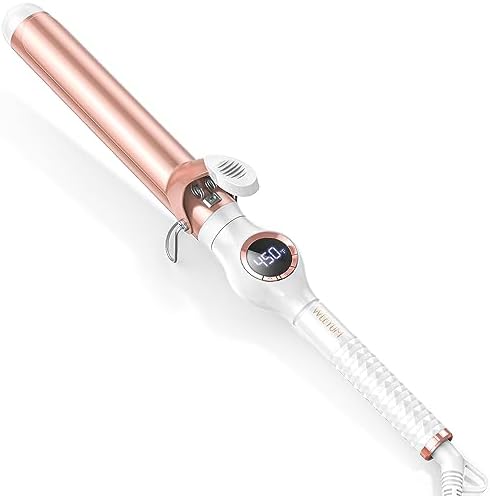 WEEYUM 1.25 Inch Curling Iron, Long Hair Curler 1 1/4 Inch, Dual Voltage by WEEYUM