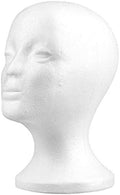 Foam Mannequin Head Wig Stand, Styrofoam Mannequin Display Hairpieces Stand Holder Cosmetics Model Head Wig Display for Style, Model, Hair, Hats, Hairpieces, Mask, Salon (Female) by clinmday