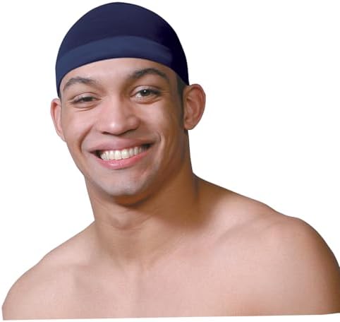 Titan Stocking Wave Cap 2PCS - Skull, Wig Cap Hair Accessories for Men and Women, NAVY COLOR by TITAN