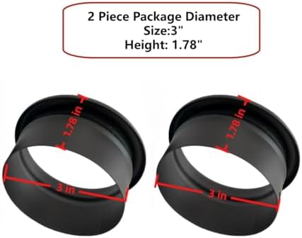 Hair Dryer Holder Organizer, 3.0 Inch 2pcs Open Hair Styling Dryer Holder Tube Package 2pcs Salon Station Hair Dryer Organizer Holder Tube Black Color - Image 2