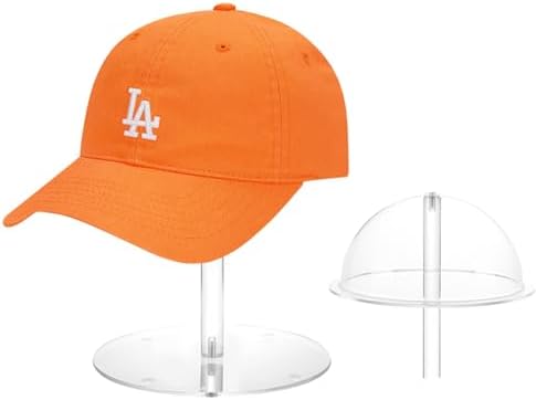 Acrylic Hat Display Stand, 8'' Clear Domed Baseball Cap Rack by SHUNKAIZS