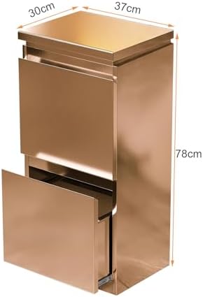 Stainless steel Beauty Salon Storage Cabinet, 3 Drawers Barber Salon Station for Hair Stylist, Barber Salon Station Styling Station Equipment, Barber Shop Beauty Spa Tattoo Tool Storage Cabinet - Image 2