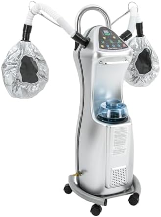 650W Standing Hair Steamer, Multifunctional Stand up Hair Color Processor, Professional Hooded Heating Steam Cap Hair Processor for Spa Home Use (650W) by Unknown
