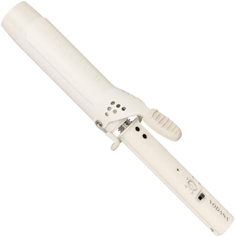 vodana GlamWave Ceramic Hair Curler 1.4 inch - Shiny & Damage-Free Natural Waves with All-Day Hold | Advanced Double Ceramic Coating with Rapid Instant Heat, Ivory by vodana