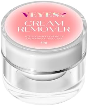 VEYES INC Cream Lash Remover for Lash Extensions 10g Low Irritation Eyelash Glue Remover Lash Tech Supplies for Professional or Salon Use Peach by VEYESINC