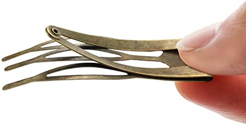 Chinco Ancient Bronze 24 Pcs Double Grip Hair Metal Snap Clips,2 Inch - Image 5