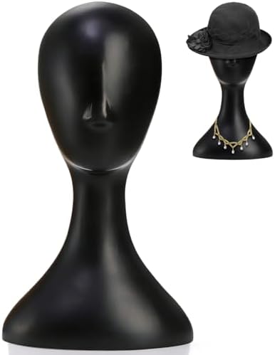 16 Inch Professional Plastic Mannequin Head, Lightweight by Acshio