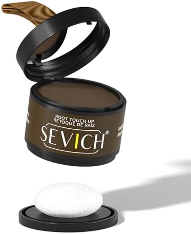 Sevich Hairline Powder, Gray Root Touch Up, Sweatproof, Medium Brown by SEVICH