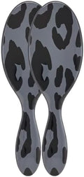 Wet Brush Original Detangler Hair Brush, Dark Gray Leopard (Safari), Ultra-Soft IntelliFlex Bristles, Detangling Bristles Glide Through Tangles (Wet & Dry Hair), Women & Men (Pack of 2) by WetBrush