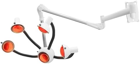 White 5 Head Infrared Hair Color Processor with Extendable Boom by Fronimo