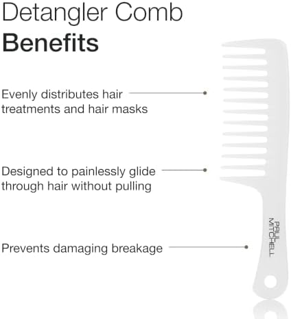 Paul Mitchell Detangler Comb, Wide Tooth Comb Detangles Wet or Dry Hair - Image 2