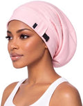 AWAYTR Satin Bonnet for Sleeping, Adjustable Curly Hair Cap for Women Men by AWAYTR