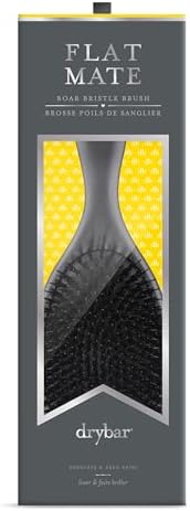 Drybar Flat Mate Boar Bristle Brush, Dark Grey - Image 2
