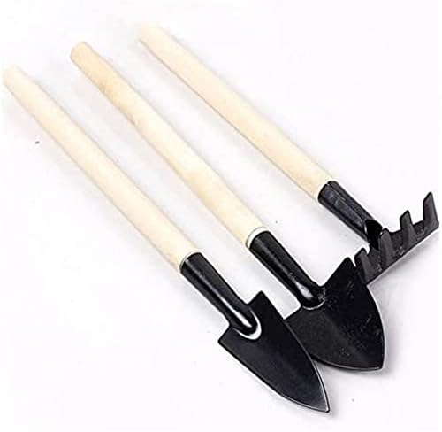 6 Pcs Garden Tools Mini Gardening Kit Plant Potted Flower Gadget Wooden Handles for Transplanting Seedlings, Cultivating and Weeding Flowers and Vegetable Seedlings - Image 3